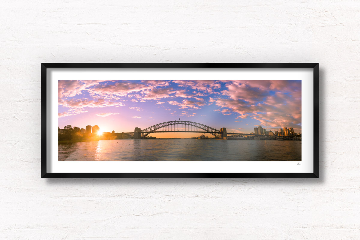 Sydney Harbour Bridge Sunrise | Good Morning Sydney Panorama
