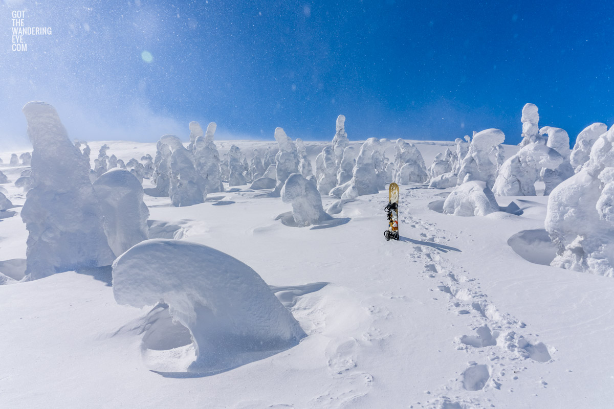 Mount Zao Trek. Hiking backcountry in Japans mountains in search of the famous Snow Monsters.